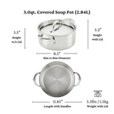 Hestan ProBond® Luxe 3QT/20CM Covered Soup Pot