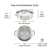 Hestan ProBond® Luxe 3.5QT/26CM Covered Sauteuse