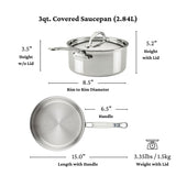 ProBond® Luxe 3QT/20CM Covered Saucepan