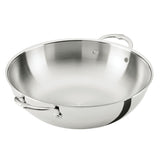 Hestan ProBond® Luxe 14" Professional Clad Stainless Steel Wok with Dome Lid