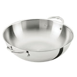 ProBond® Luxe 14" Professional Clad Stainless Steel Wok with Dome Lid