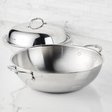 Hestan ProBond® Luxe 14" Professional Clad Stainless Steel Wok with Dome Lid