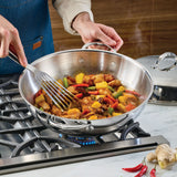 Hestan ProBond® Luxe 14" Professional Clad Stainless Steel Wok with Dome Lid