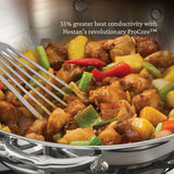 ProBond® Luxe 14" Professional Clad Stainless Steel Wok with Dome Lid