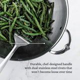 Hestan ProBond® Luxe 14" Professional Clad Stainless Steel Wok with Dome Lid