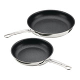 Hestan ProBond® Luxe 2-Piece Professional Clad Stainless Steel Skillet Set with TITUM® Nonstick (8.5 & 11-Inch)