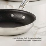 Hestan ProBond® Luxe 8.5" Professional Clad Stainless Steel Skillet with TITUM Nonstick