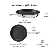 Hestan ProBond® Luxe 11" Professional Clad Stainless Steel Skillet with TITUM Nonstick