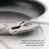 ProBond® Luxe 12.5" Professional Clad Stainless Steel Skillet with TITUM Nonstick