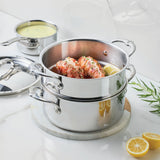 Hestan ProBond® Luxe 0.75-Qt. Polished Professional Clad Stainless Steel Butter Warmer