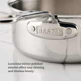 Hestan ProBond® Luxe 0.75-Qt. Polished Professional Clad Stainless Steel Butter Warmer