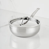 Hestan ProBond® Luxe 2-Quart Polished Professional Clad Stainless Steel Saucier