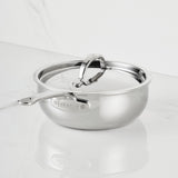 Hestan ProBond® Luxe 2-Quart Polished Professional Clad Stainless Steel Saucier