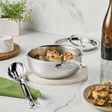 Hestan ProBond® Luxe 2-Quart Polished Professional Clad Stainless Steel Saucier