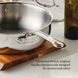 Hestan ProBond® Luxe 2-Quart Polished Professional Clad Stainless Steel Saucier