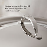 Hestan ProBond® Luxe 2-Quart Polished Professional Clad Stainless Steel Saucier