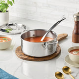 Hestan ProBond® Luxe 4-Quart Polished Professional Clad Stainless Steel Soup Pot with Lid