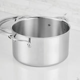 Hestan ProBond® Luxe 12-Quart Polished Professional Clad Stainless Steel Stock Pot with Lid