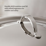 Hestan ProBond® Luxe 12-Quart Polished Professional Clad Stainless Steel Stock Pot with Lid