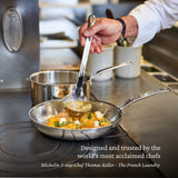 Hestan ProBond® Luxe 12-Quart Polished Professional Clad Stainless Steel Stock Pot with Lid