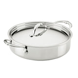 Hestan ProBond® Luxe 6-Quart Polished Professional Clad Stainless Steel Rondeau with Lid