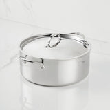 Hestan ProBond® Luxe 9-Quart Polished Professional Clad Stainless Steel Rondeau with Lid