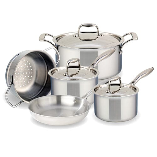 Meyer SuperSteel Tri‑Ply Clad Stainless Steel 8‑Piece