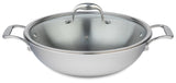 Meyer SuperSteel Tri-Ply Clad Stainless Steel 32cm Wok with cover, Made in Canada
