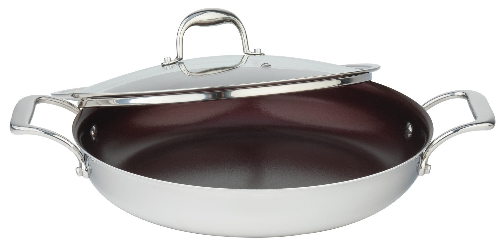 Meyer Supersteel Stainless Steel 28cm/11 Everyday Pan Non Stick Skillet with cover, Made in Canada