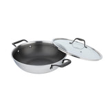 Meyer HybridClad Stainless Steel 32cm Wok with cover, Made in Canada
