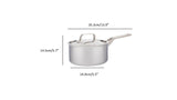 2L Meyer ProClad 5-Ply Aluminum Core Stainless Steel Saucepan with Cover, Made in Canada