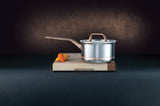 1.6L Meyer CopperClad 5-Ply Copper Core Stainless Steel Saucepan with lid, Made in Canada