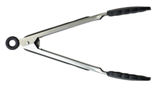 Meyer 9" Stainless Steel Locking Tongs with silicone