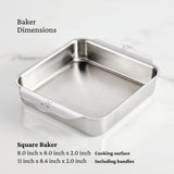 Hestan Provisions OvenBond Square Baker, 8-Inch x 8-Inch,E62