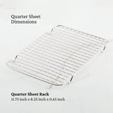 Hestan Provisions OvenBond Stainless Steel Quarter Sheet Pan Rack, 9-Inch x 12-Inch, Stainless Steel