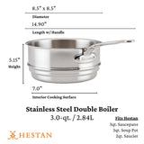 Provisions 3-Quart Stainless Steel Double Boiler Insert