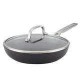KitchenAid Hard Anodized Induction Frying Pan with Lid, 12.25-Inch, Matte Black