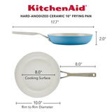 KitchenAid Hard Anodized Ceramic Fry Pan - 10"/25cm Blue Velvet