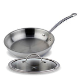 Meyer Nouvelle Stainless Steel 2.2L Saute Pan with tempered glass lid, Made in Canada