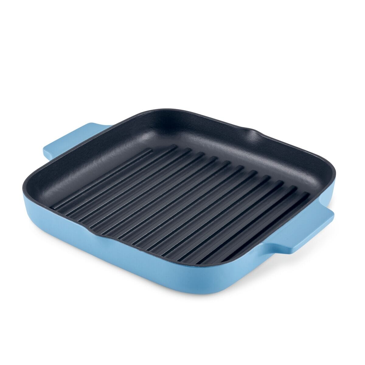 KitchenAid 11-Inch Enameled Cast Iron Grill Pan Blue Velvet