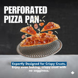 Meyer 12" Catering Collection Perforated Pizza Pan, Made in Canada