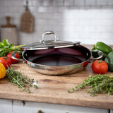 Meyer Tri-Ply Clad Stainless Steel 28cm/11" Everyday Pan Non Stick Skillet with cover, Made in Canada