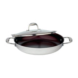 Meyer Tri-Ply Clad Stainless Steel 28cm/11" Everyday Pan Non Stick Skillet with cover, Made in Canada