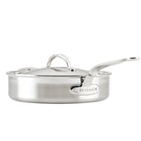 Hestan ProBond Professional Clad Stainless Steel TITUM Nonstick Saute Pan with Lid, 3.5-Quart