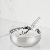 ProBond® Luxe 2-Quart Polished Professional Clad Stainless Steel Saucier
