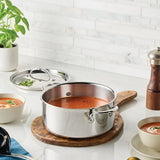 Hestan ProBond® Luxe 4-Quart Polished Professional Clad Stainless Steel Soup Pot with Lid