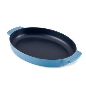KitchenAid 2.5-Quart Enameled Cast Iron Au Gratin Roasting Pan - Blue Velvet
