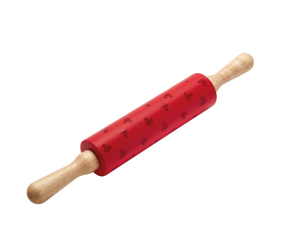 Disney Bake with Mickey: Silicone Rolling Pin with Wooden Handles