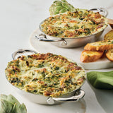 Hestan Provisions Stainless-Steel Mini Oval Au Gratin Set of Two 6.5" x 5.5"