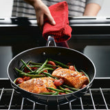KitchenAid Hard Anodized Nonstick Frying Pan, 12.25-Inch, Onyx Black